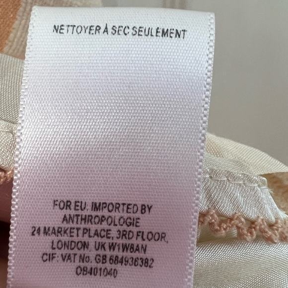 Anthropologie HD in Paris Cream Pink Top (Size US6) - Picture 11 of 15